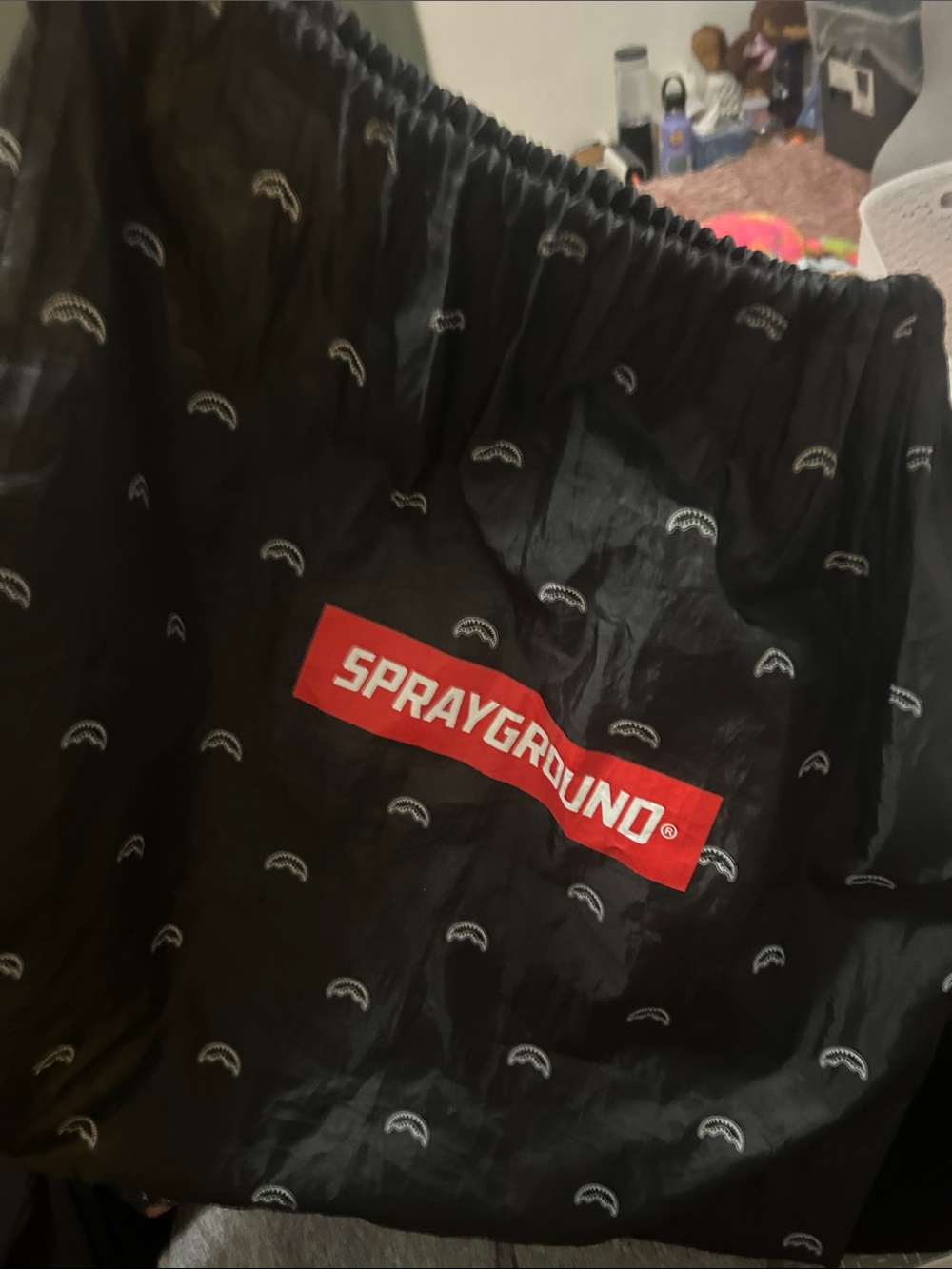 Brown Checkered Sprayground Tote - Picture 12 of 12